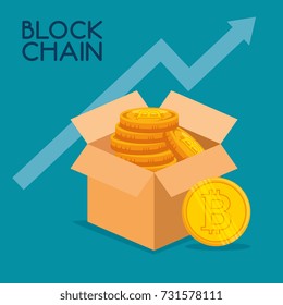 block chain tecnology concept