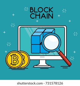 block chain tecnology concept