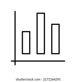 block chart editable stroke icon, pixel perfect icon
