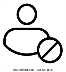 Elemento del icono del contacto del bloque para el diseño