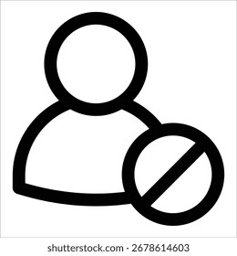 Block Contact Icon Element For Design