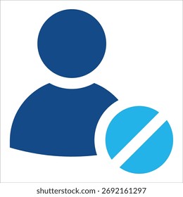 Block Contact Icon Element For Design