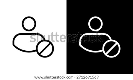Block Contact With Icon Set Design