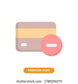 block credit card icon isolated on white background. for your web site design, logo, app, UI. Vector graphics illustration and editable stroke. EPS 10.