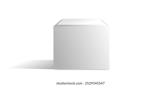 block cube podium stage 3d Abstract minimal scene mockup products display, Stage showcase. Vector geometric form