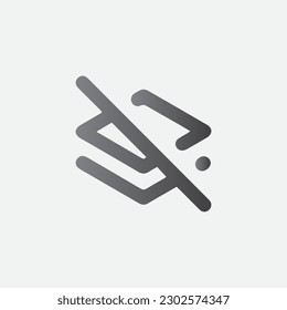 Block Double Layer Icon Illustration Vector Symbol 
