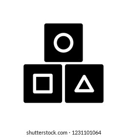 block education, cube icon trendy   