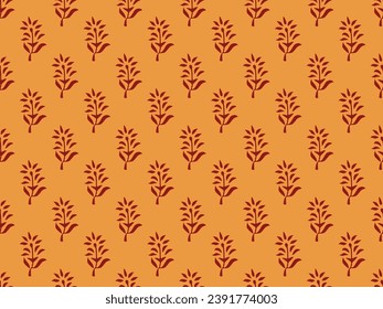 BLOCK FLORAL ALL OVER PRINT SEAMLESS PATTERN VECTOR ILLUSTRATION