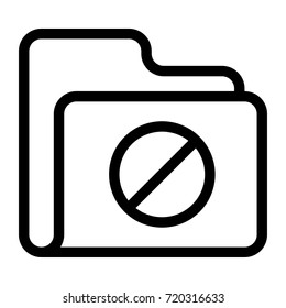 Block folder icon