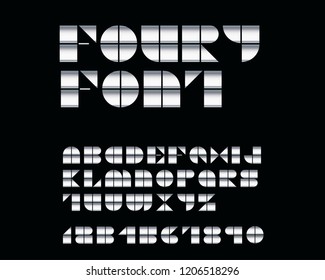 Block font set