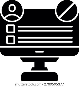 Symbolentwurf für Blockglyphenformat