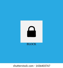 block icon sign signifier vector