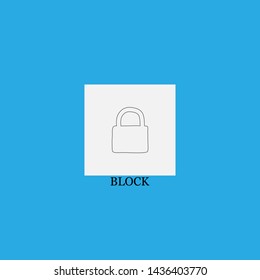 block icon sign signifier vector