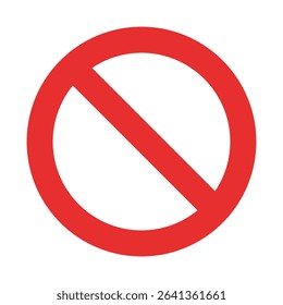 Block icon, vector sing. no sign vector design, Stop mark icon. No allow, no entry icon vector illustration.