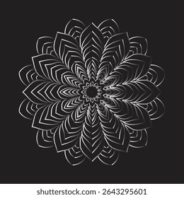 block mandala for this white background