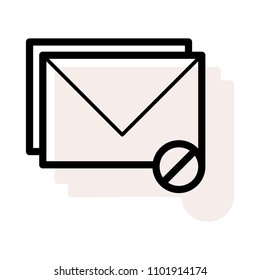 block message envelope 