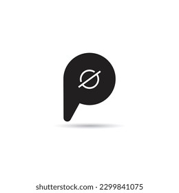 icono de mensaje de bloque en la ilustración del vector de fondo blanco