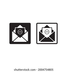 block message icon , spam email icon