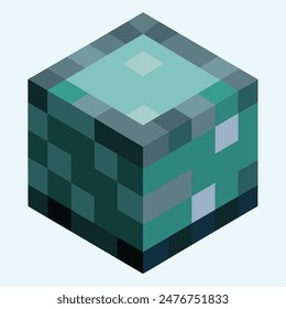 It is a block in Minecraft that has the appearance of a cube