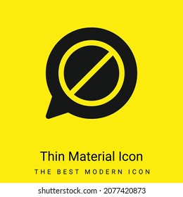 Block minimal bright yellow material icon