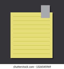 Block Note Vector Concept