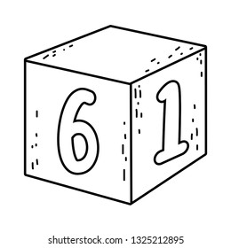 block with number toy