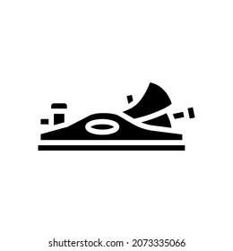 block plane carpenter tool glyph icon vector. block plane carpenter tool sign. isolated contour symbol black illustration
