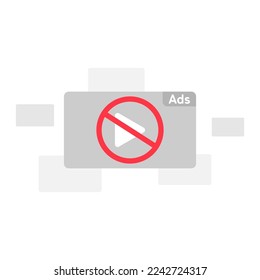 block pop up ads concept illustration flat design vector eps10. modern graphic element for landing page, empty state ui, infographic, icon