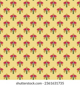 Bloque de impresión sin problemas patrón de repetición diseño tradicional indio para la camisa kurti saree robó bufanda etc en formato vectorial