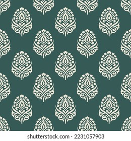 block print design pattern. batik design. EPS file format. 