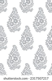 block print floral block print repeat vector file indian pattern 