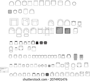 Block For Program Auto Cad And Vector