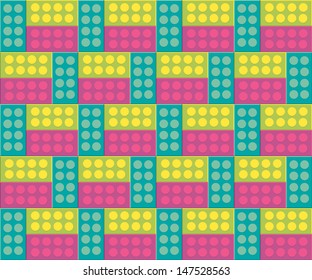 Block Seamless Pattern for Hotel, Home, Club, Family, Children, pattern