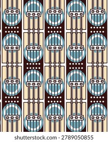 Block Shop Agnes Geometric Vector Pattern Design Textile