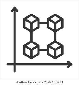 Block Size Outline Icon Vector Illustration
