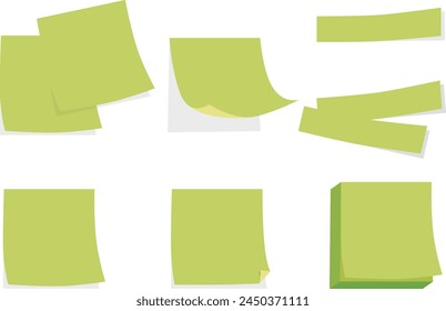 Material del marco de la ilustración de la nota adhesiva