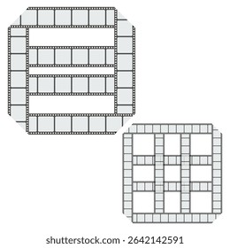 Block structure icon. Square modular shape. Abstract white vector. Isometric clean design.
