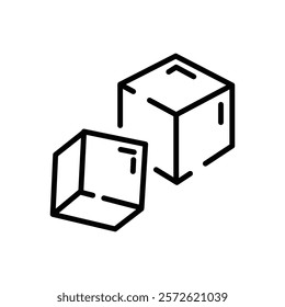 block sugar icon  for tea or coffee drinks