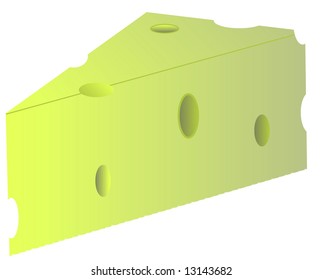 block of swiss cheese