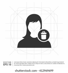 Block user icon. user icon