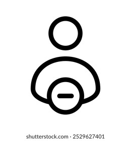 Block User Icon Vector Symbol Design Illustration