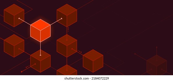 Block Validation In The Blockchain And Digital Ledger, Technology Background With Copy Space