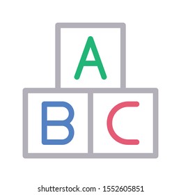 block vector colour line icon