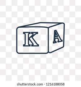 Block vector outline icon isolated on transparent background, high quality linear Block transparency concept can be used web and mobile