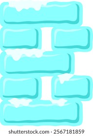 Block Wall Ice Letter Alphabet B