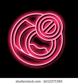 blockage of blood vessels neon light sign vector. blockage of blood vessels illustration