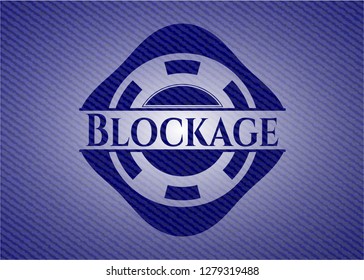 Blockage denim background