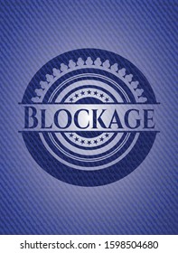 Blockage denim background. Vector Illustration. Detailed.