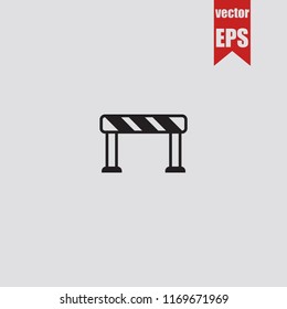 Blockage thin line icon.Vector illustration.