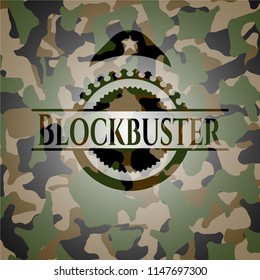 Blockbuster on camouflaged pattern